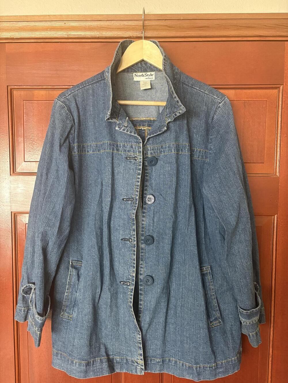 North Style Womens Denim Jacket Size M
